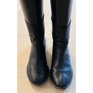 Tory Burch Siena Black Leather Ankle Boots Size 8